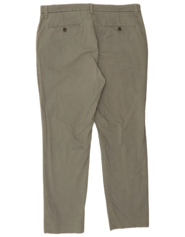 Marks & Spencer Mens Slim Chino Trousers W36 L28 Green Cotton