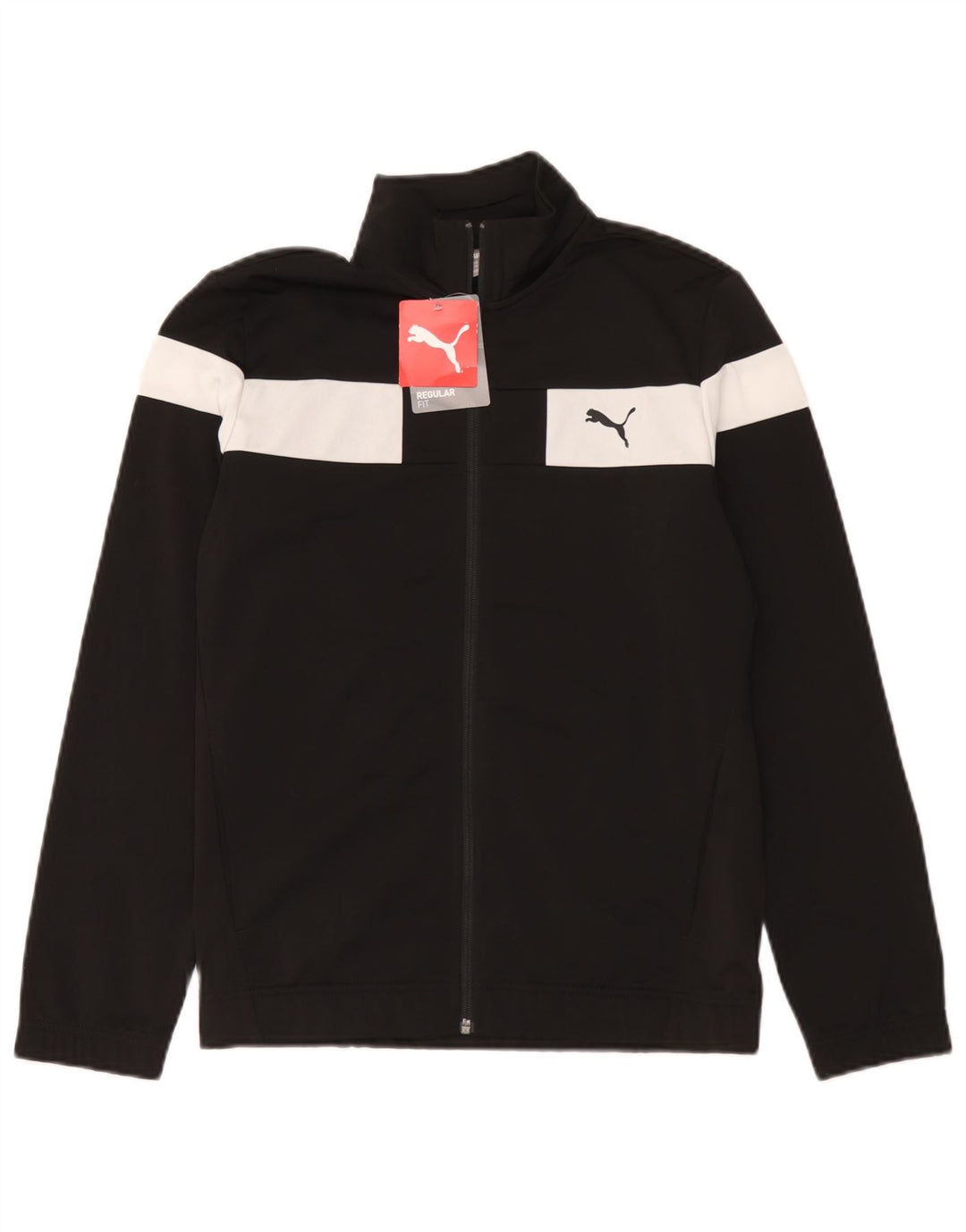 Puma Træningsdragt Topjakke til drenge 13-14 år Sort Colourblock Polyester