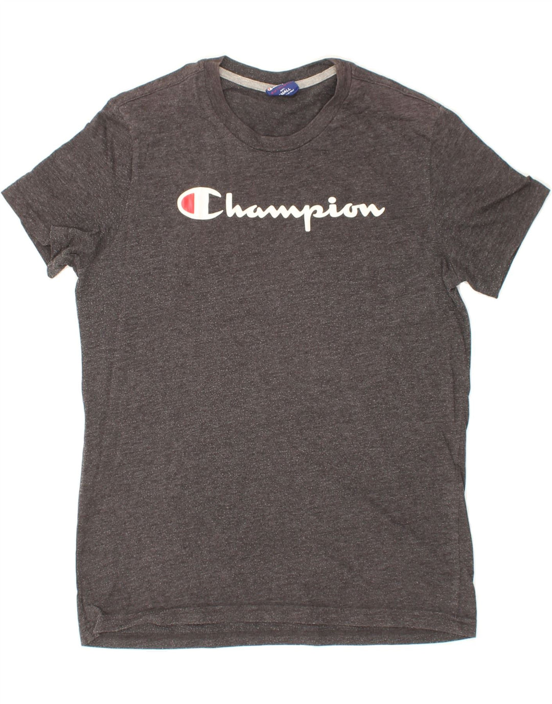 CHAMPION Mens Graphic T-Shirt Top Small Grey Vintage Champion and Second-Hand Champion from Messina Hembry 