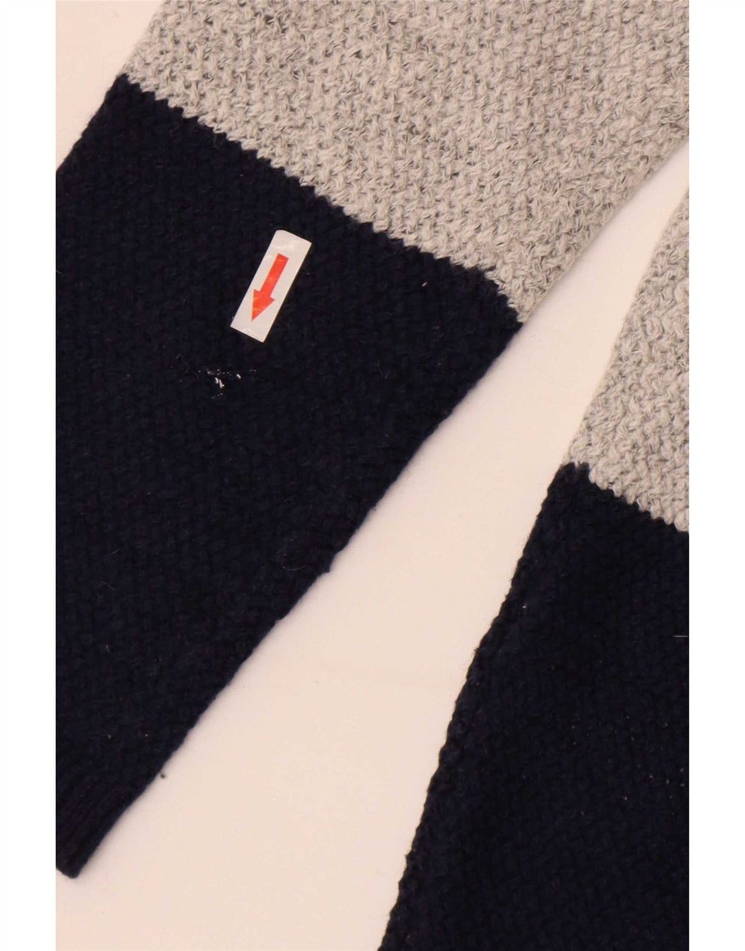 Fat Face Dame Boat Neck Jumper Sweater UK 12 Medium Grey Colourblock