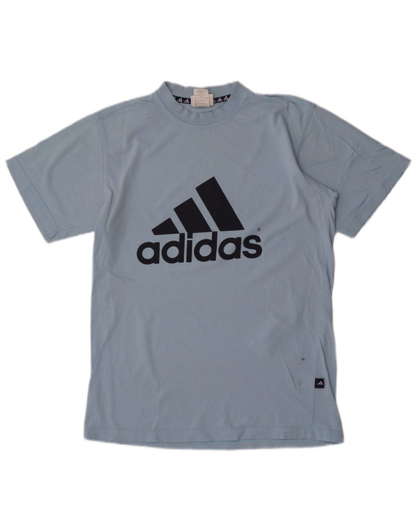 Adidas drenge grafisk t-shirt top 15-16 år blå bomuld