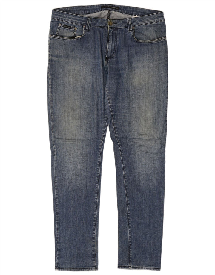 Calvin Klein Herre Slim Jeans W34 L34 Blå Bomuld
