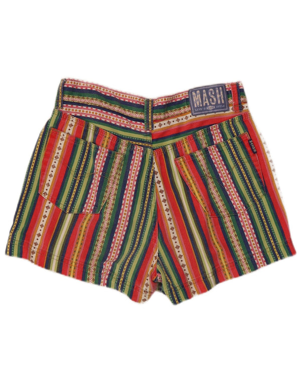 Mash Dame Højtalje Casual Shorts IT 46 Large W28 Flerfarvet Stribet