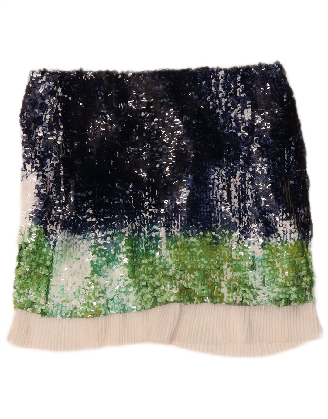ZARA lige nederdel til kvinder Medium W28 Flerfarvet Colourblock Polyester