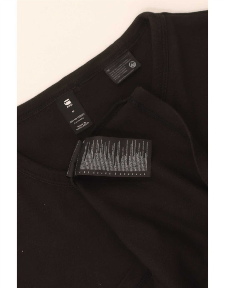 G-Star Herre T-Shirt Top Medium Sort Bomuld