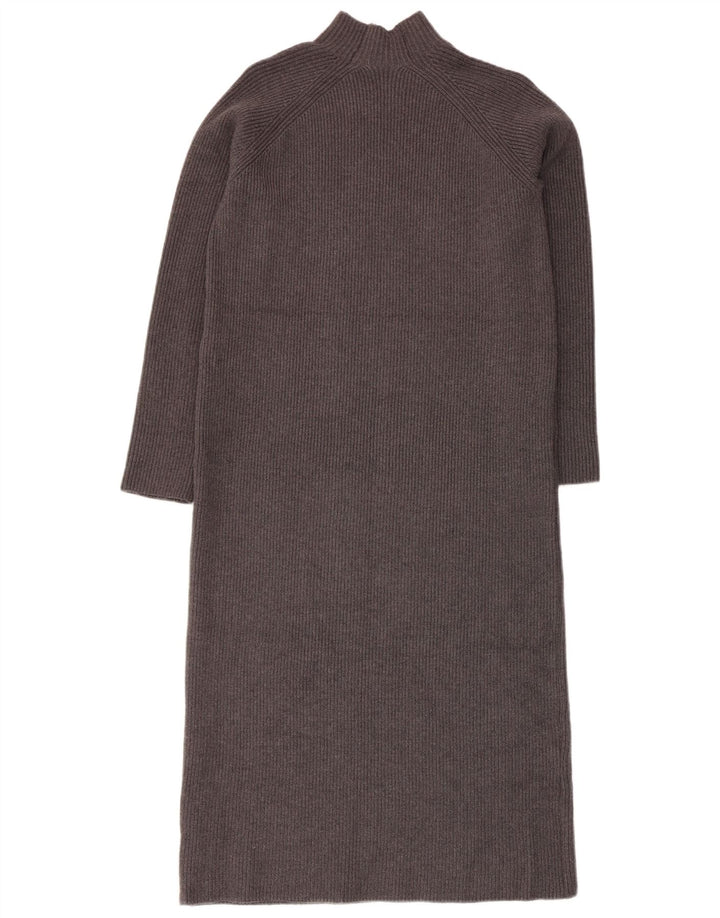 Zara Dame Jumper Dress UK 10 Small Grå