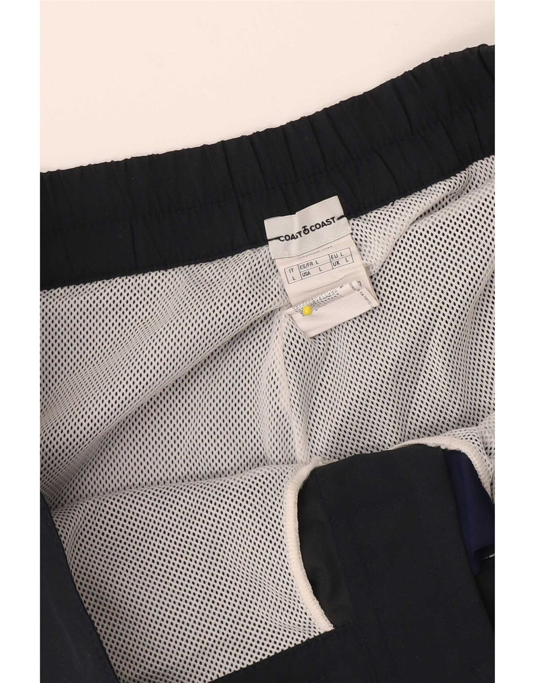 Coast Herre grafiske badeshorts store marineblå polyester