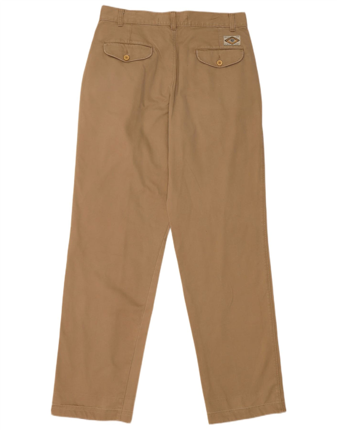 Bomuldsbælte Herre Pegged Chino Bukser W34 L34 Khaki
