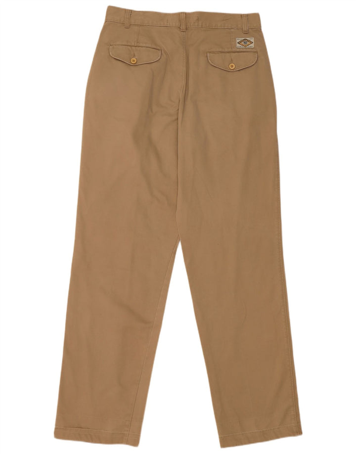 Bomuldsbælte Herre Pegged Chino Bukser W34 L34 Khaki