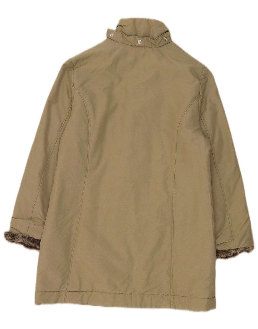 Invicta Dame 3/4-ærmet polstret jakke UK 8 Lille beige bomuld