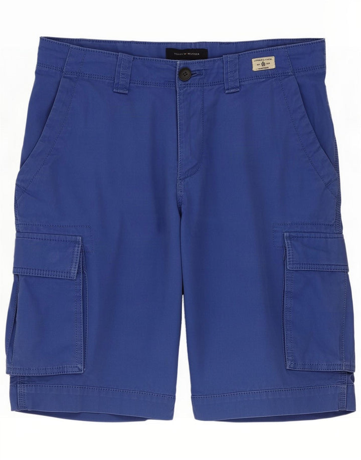 Tommy Hilfiger Herre Cargo Shorts Medium W33 Blue Cotton