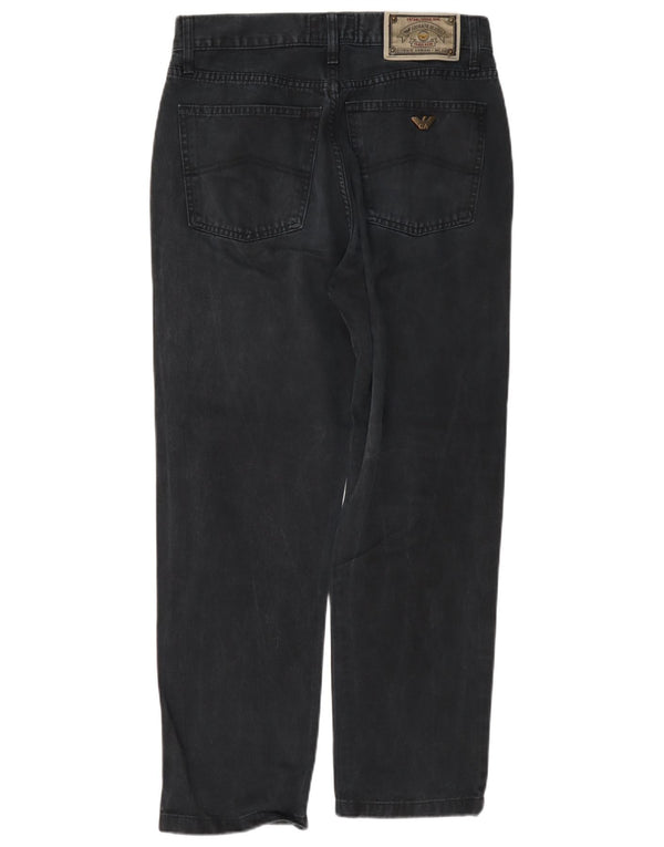 Armani Straight Casual Bukser til mænd W32 L28 Grå Bomuld