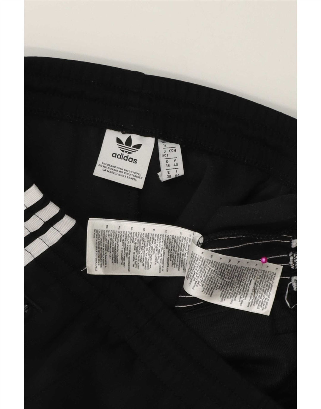 Adidas Træningsdragtsbukser til kvinder UK 12 Medium Sort Polyester