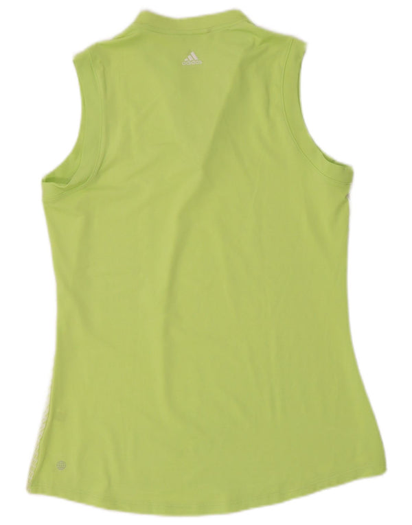 Adidas Dame Vest Top UK 10 Lille Grøn Stribet
