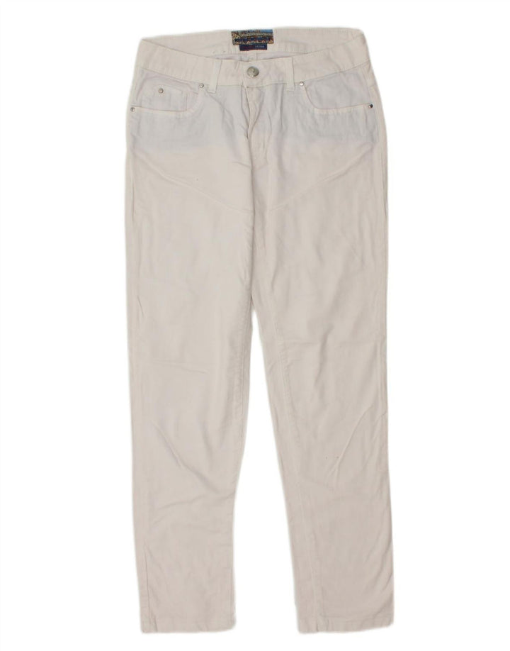 TRUSSARDI Womens Slim Jeans W28 L29 White Cotton