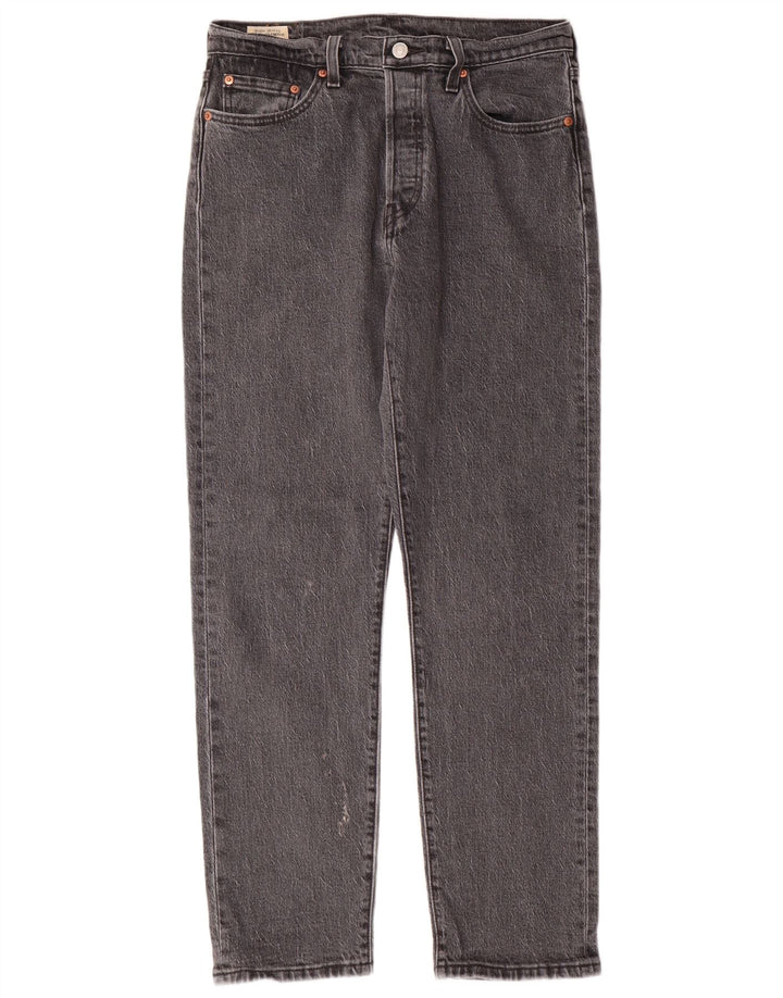 LEVI'S Herre 501 Straight Jeans W29 L30 Grå Bomuld