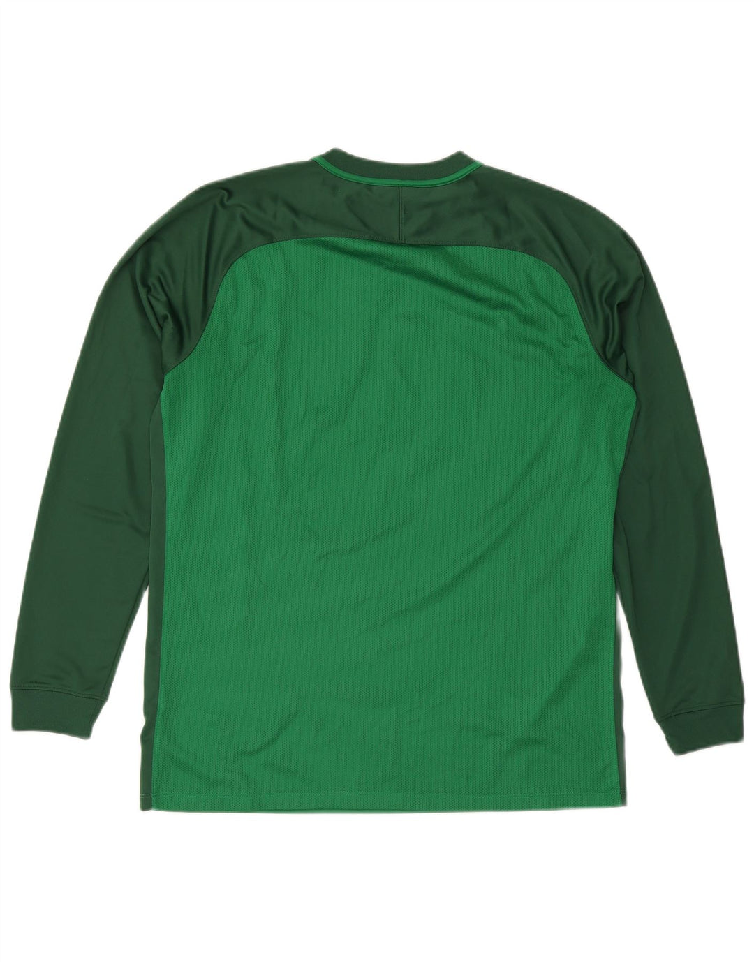 Nike Herre Dri Fit Top Langærmet XL Grøn Colourblock