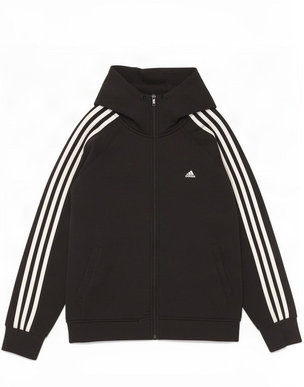 Adidas Dame Climalite Hættetrøje Sweater UK 16/18 Stor sort polyester
