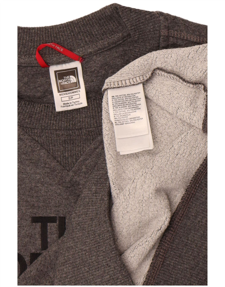 The North Face Herre Grafisk Sweatshirt Jumper Lille Grå Flecked Bomuld