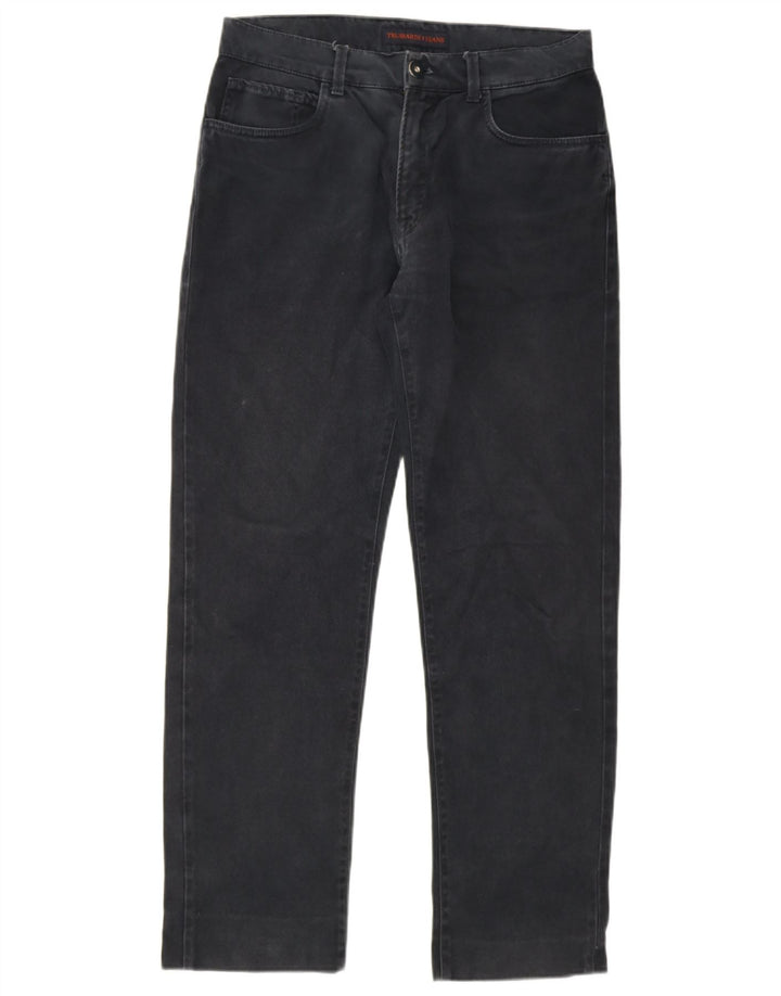 Trussardi Herre Straight Jeans IT 48 Medium W34 L30 Sort Bomuld