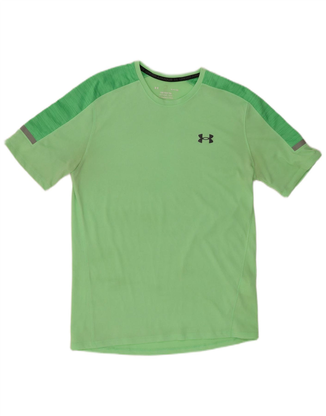 UNDER ARMOUR Herre grafisk T-shirt Top Lille Grøn Colourblock Polyester