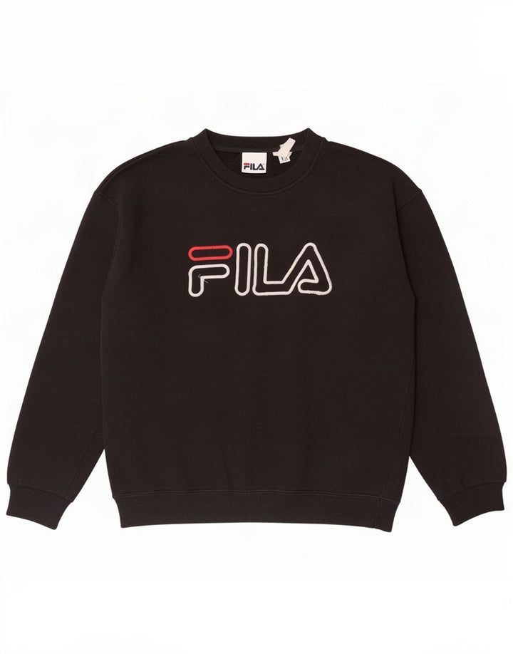 Fila Herre Grafisk Sweatshirt Jumper Lille Sort