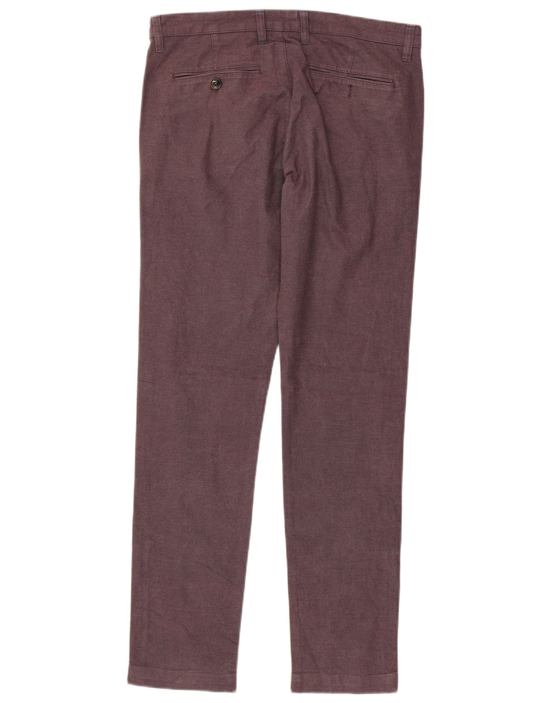 Ted Baker Herre Slim Suit Bukser W32 L32 Maroon Cotton