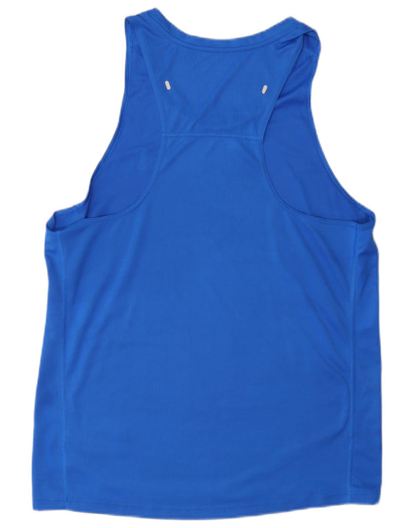 Adidas Herre Aeroready Grafisk Vest Top Medium Blue Polyester