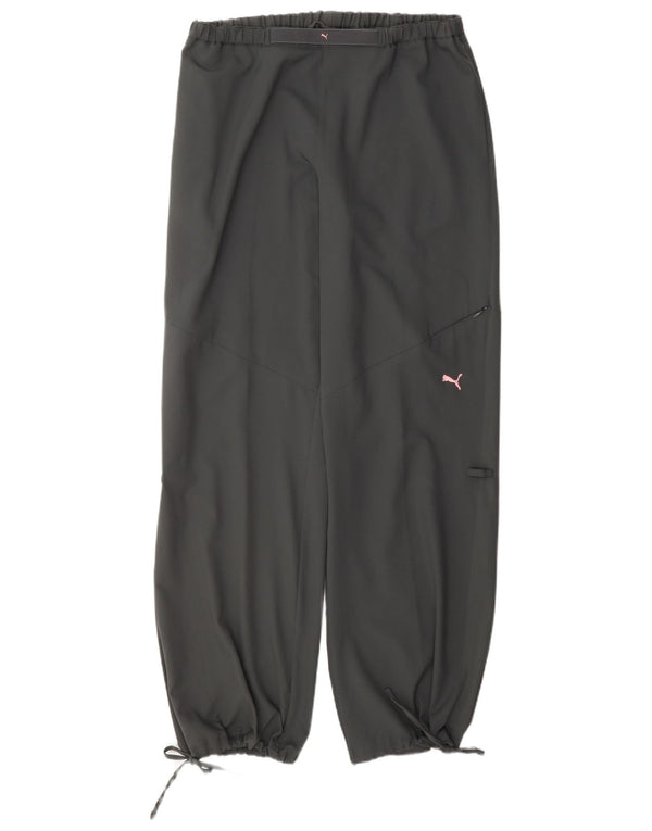 Puma Womens Loose Fit træningsdragt Bukser Joggers UK 14 Large Grå Polyester