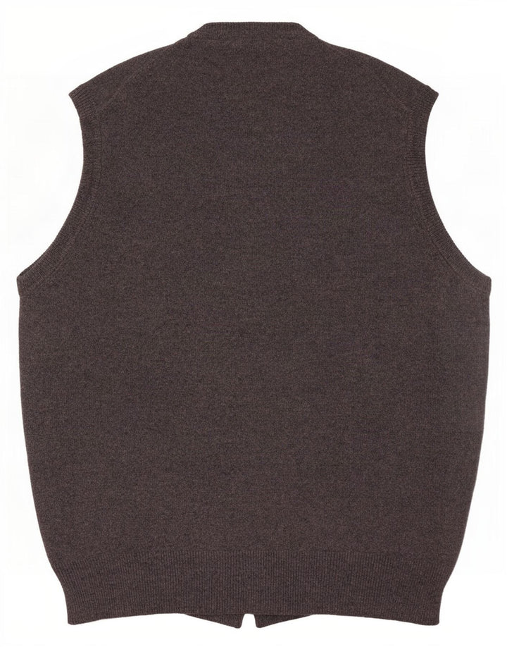Munrospun Herrevest Tank Top EU 52 Stor Grå Uld