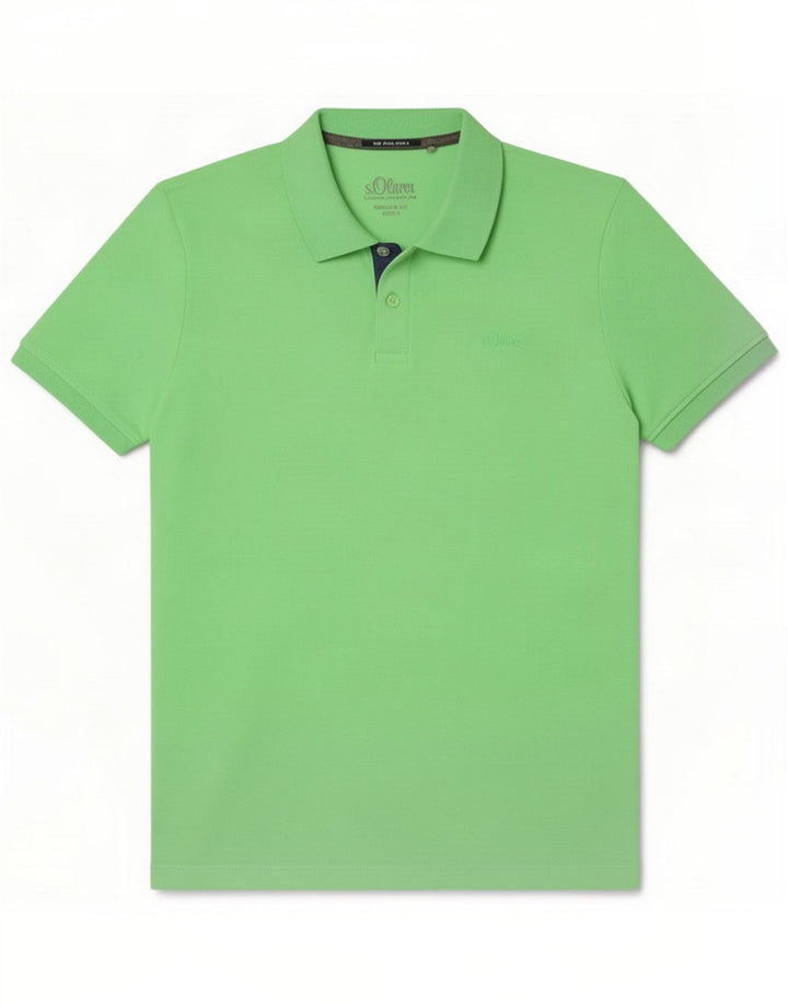 S.Oliver Herre Regular Fit Polo Shirt Large Green Polyester