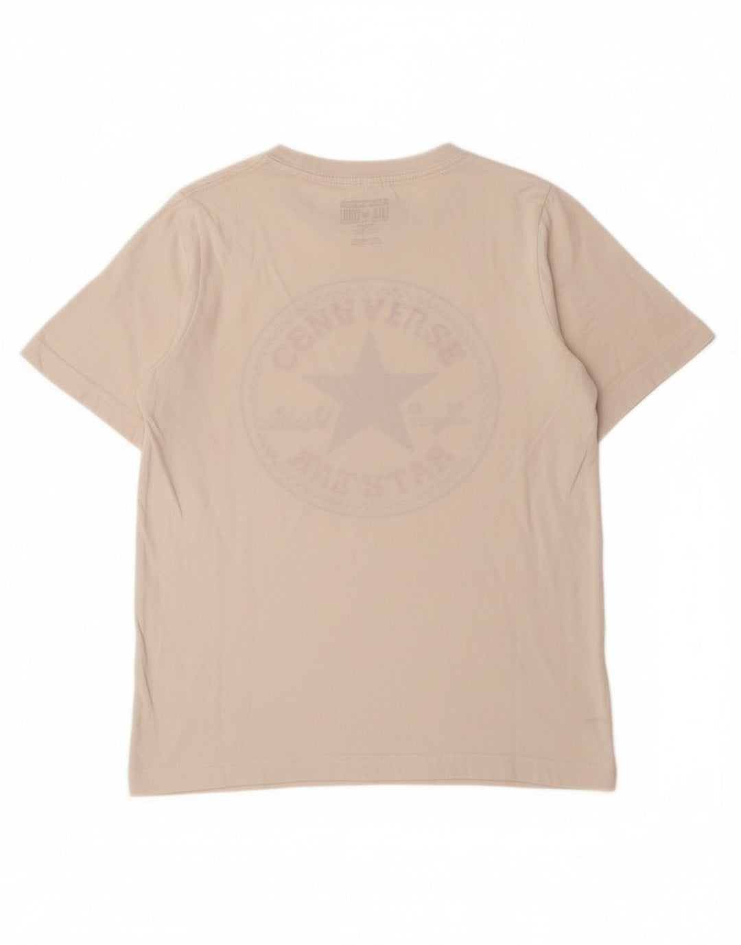 CONVERSE Drenge Grafisk T-Shirt Top 10-11 År Medium Hvid Bomuld