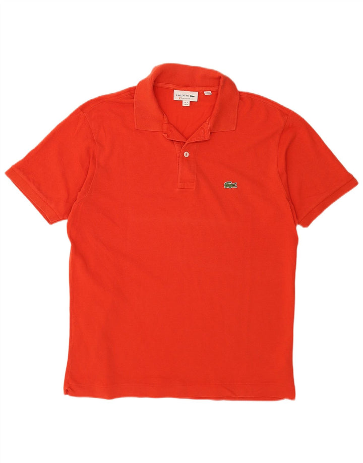 LACOSTE Poloshirt til mænd i klassisk pasform størrelse 4 Medium Orange Bomuld