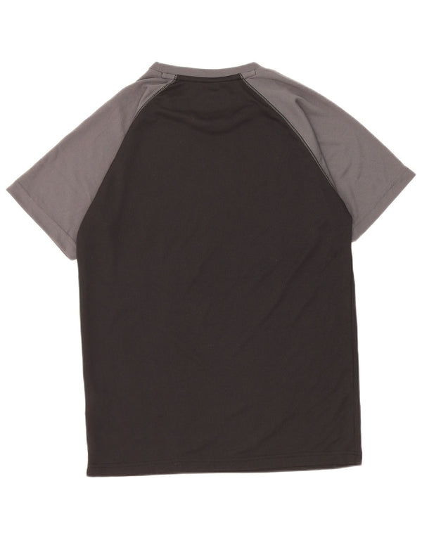 Mountain Warehouse Herre T-Shirt Top Medium Sort Colourblock Polyester