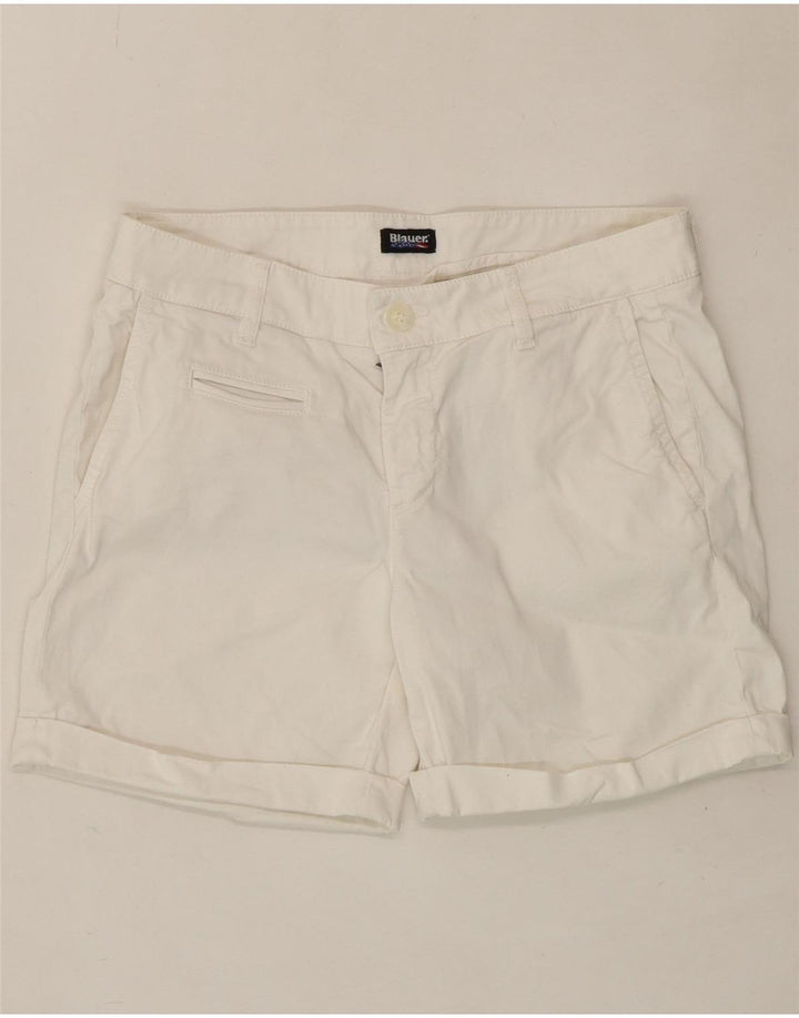 BLAUER Womens Chino Shorts W28 Medium White Cotton Vintage Blauer and Second-Hand Blauer from Messina Hembry 