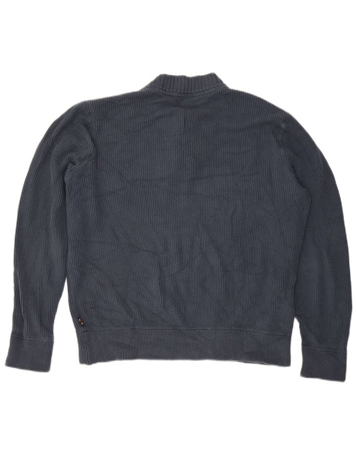 EDDIE BAUER Herre sweater med rund hals, stor marineblå bomuld