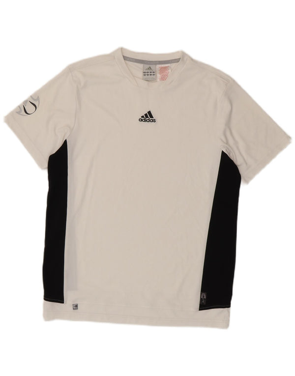 Adidas Boys Clima 365 T-Shirt Top 15-16 år Hvid Colourblock Polyester