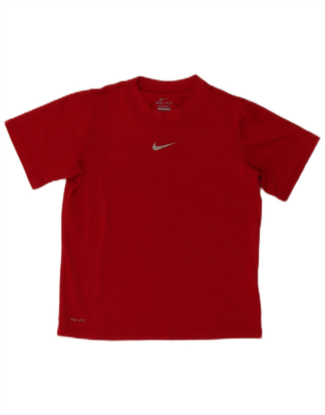 Nike Boys Dri Fit T-Shirt Top 10-11 år Medium Rød Polyester
