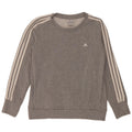 Adidas Dame Sweatshirt Jumper UK 12/14 Medium Grey Bomuld