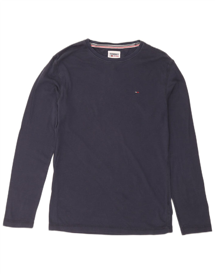 TOMMY HILFIGER Herre top Langærmet medium marineblå bomuld