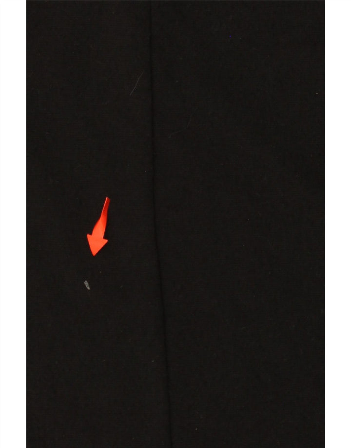 ZARA Dame Oversized T-Shirt Kjole UK 14 Medium Sort Polyester