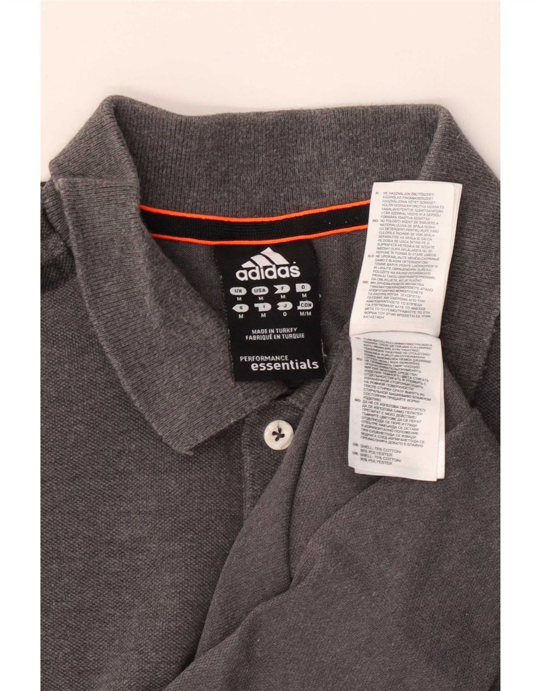 Adidas Herre Climalite Polo Shirt Medium Grey Bomuld