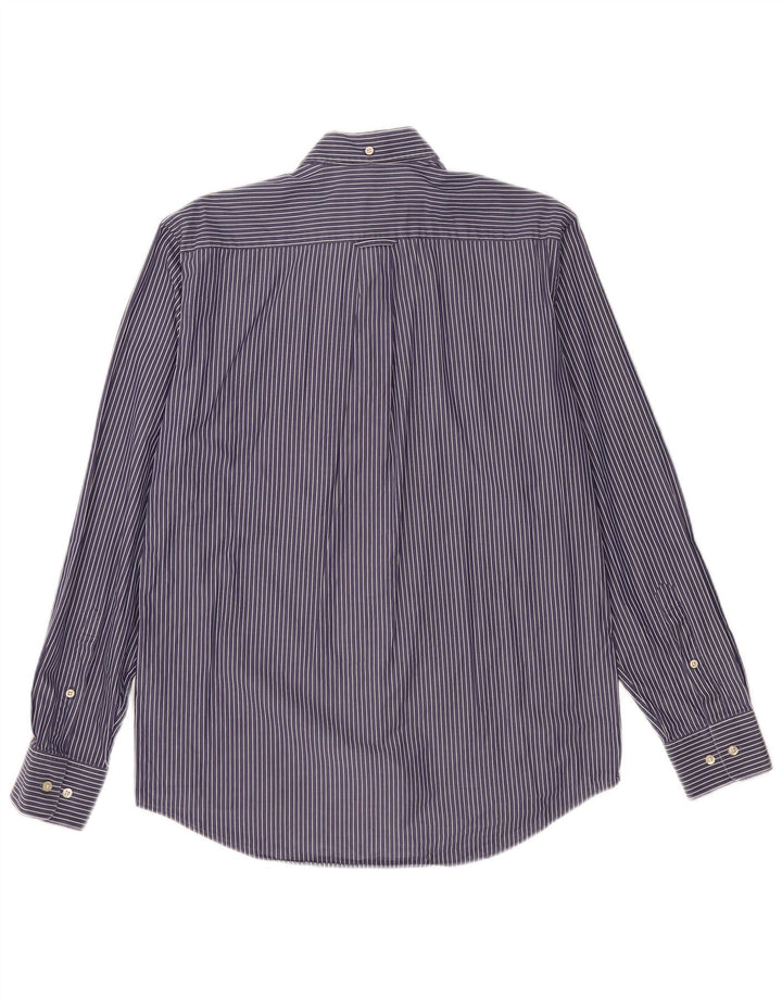 GANT Herre Regular Fit skjorte Medium marineblå nålestribet bomuld