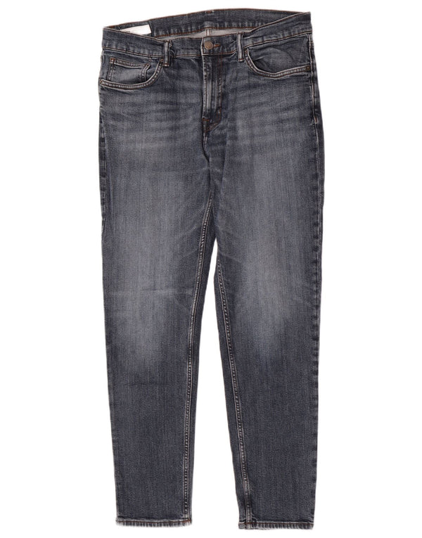 Zara Herre Slim Jeans EU 46 XL W36 L30 Blå Bomuld