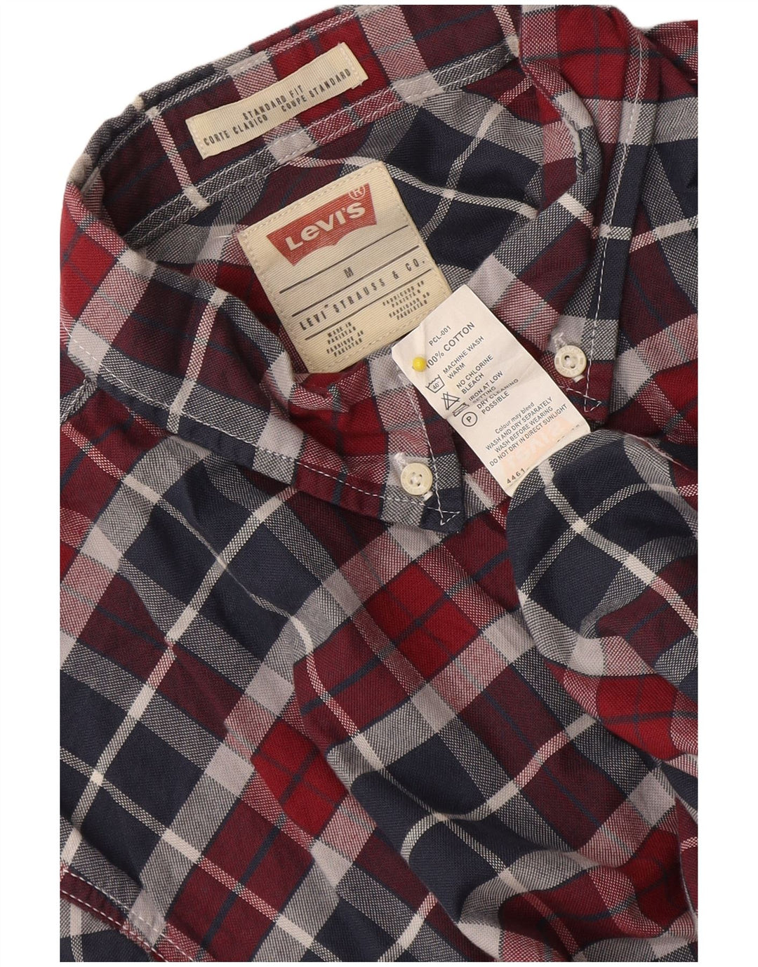 Levi's Herre Standard Fit skjorte Medium Flerfarvet ternet bomuld