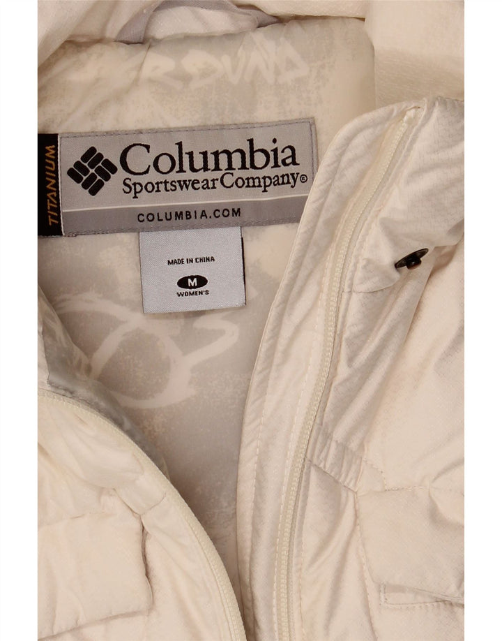 Columbia Womens Polstret Gilet UK 12 Medium White