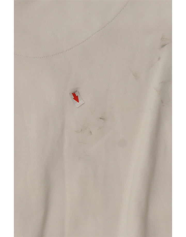 Diesel Herre Grafisk Sweatshirt Jumper XL Hvid Bomuld