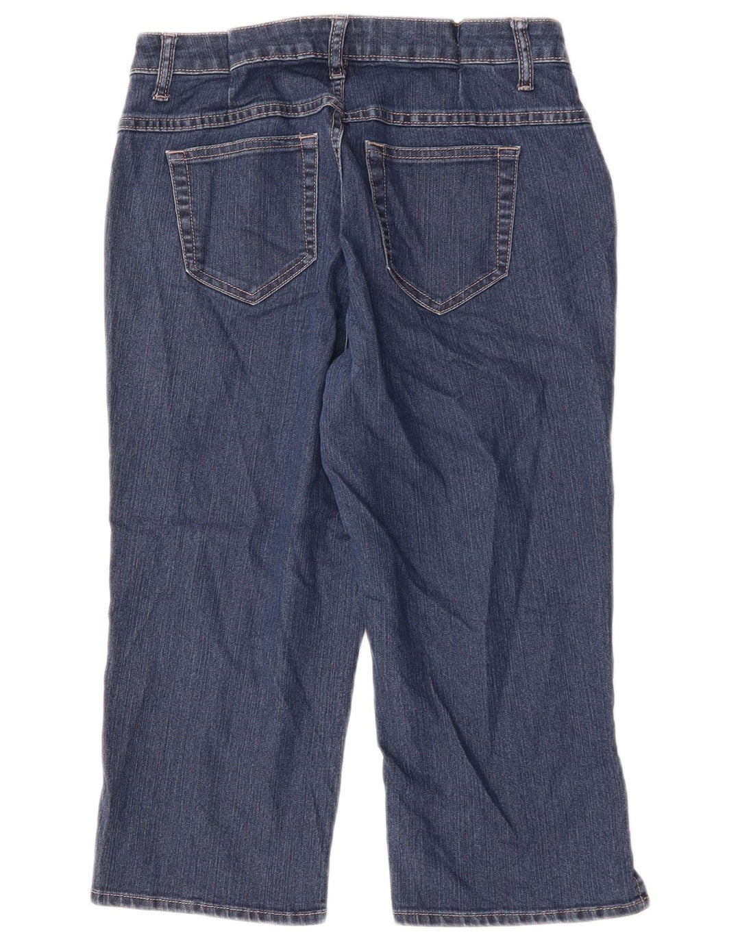 Lee Womens Riders Capri Jeans US 8 Medium W30 L18 Marineblå Bomuld