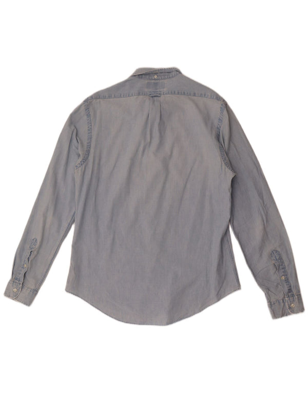 Polo Ralph Lauren Mens Slim Fit Denim Shirt Large Blue Cotton