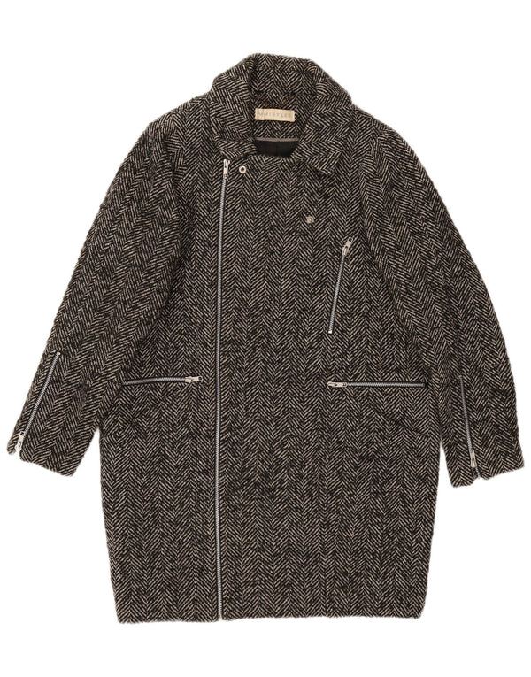 Whistles Dame Oversized Overfrakke UK 8 Small Grey Sildebensuld